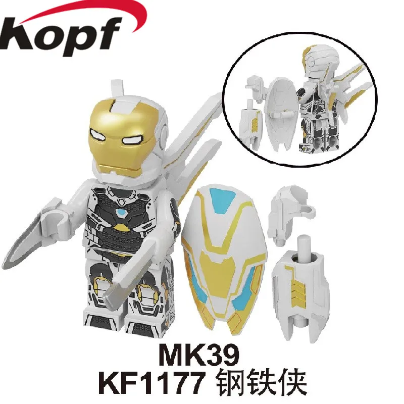 KF1177 No Box Одна распродажа, строительные кубики с супергероями, Мстители 4, спасатель, Железный человек, серия, фигурки M30 M39 M85, Детские Подарочные игрушки KF1180 - Цвет: KF1177 No Box