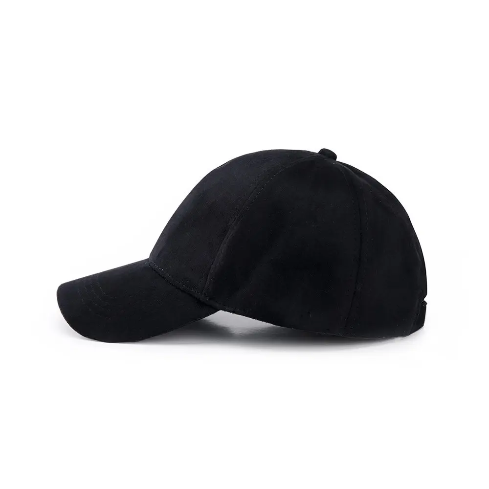 Бейсбольная кепка из искусственной замши с 9 панелями однотонная Snapback