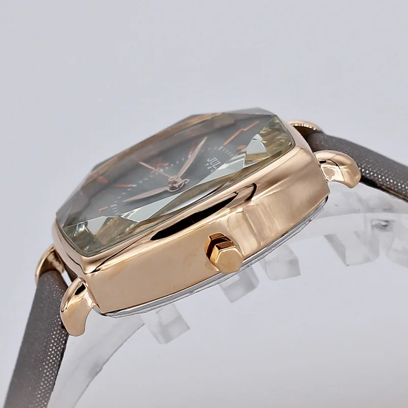 Часы наручные Julius женские элегантные модные с кожаным браслетом гравировкой