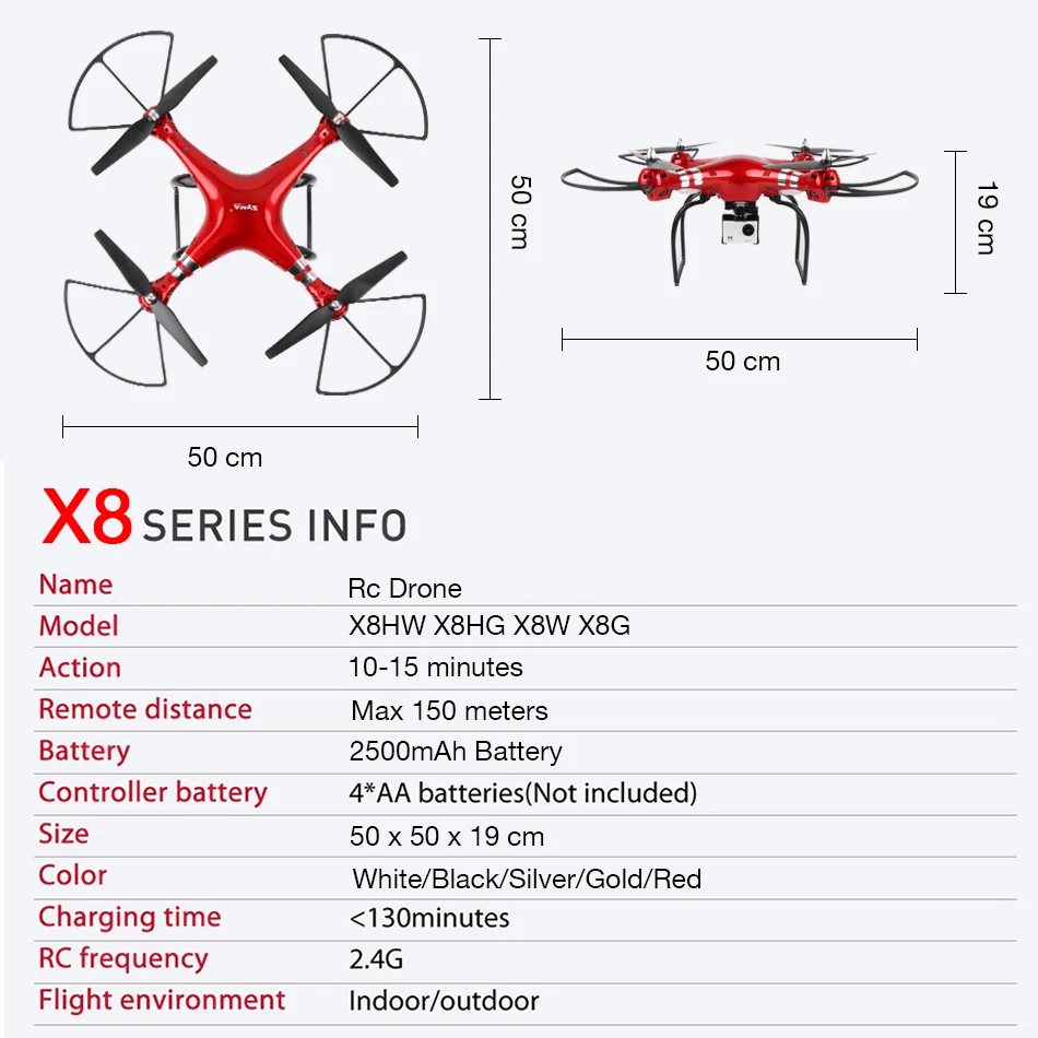 Syma X8 X8W FPV Квадрокоптер Радиоуправляемый Дрон с 4 К/1080 P Камера HD 2 г 6 оси RTF вертолет