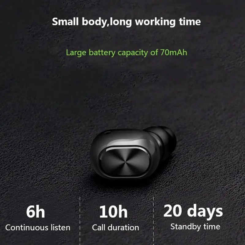 Q1 Микро Мини Bluetooth наушники беспроводные HD стерео звук музыкальные с