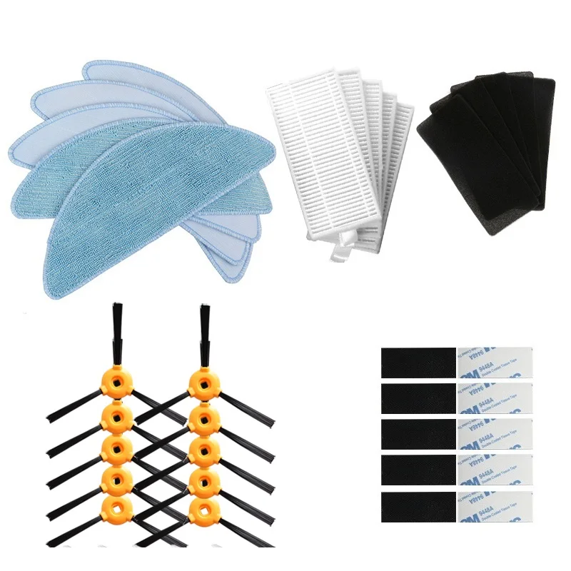 10 * боковая щетка + 5 HEPA фильтр губка тряпка для швабры Волшебная паста CONGA EXCELLENCE
