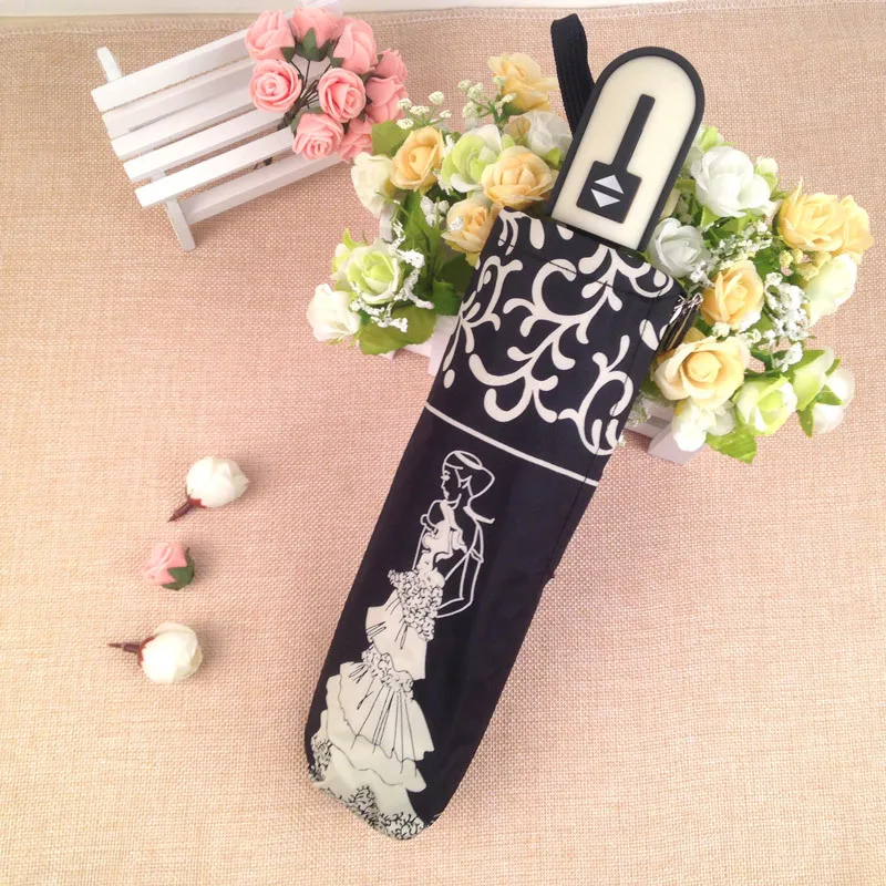 Новинка 2017 милый автоматический складной зонт принцессы в Корейском стиле