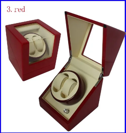 Коробка для часов одиночный глянцевый деревянный автоматический наматыватель