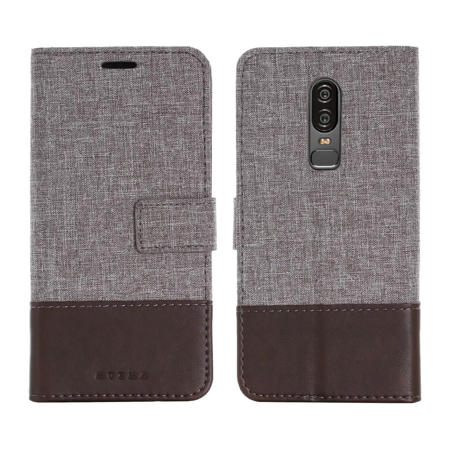 Роскошная джинсовая ткань + кожаный чехол для OnePlus 6 7 6T 5T 5 3t 3 бумажник чехлы