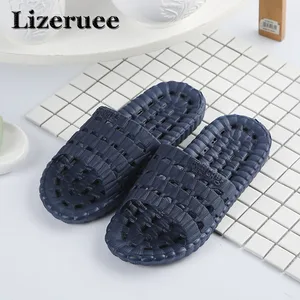 Новое поступление 2018, мужские тапочки, домашние Нескользящие массажные тапочки для пар, Тапочки для ванной, пляжные шлепанцы, оптовая продажа, Q91