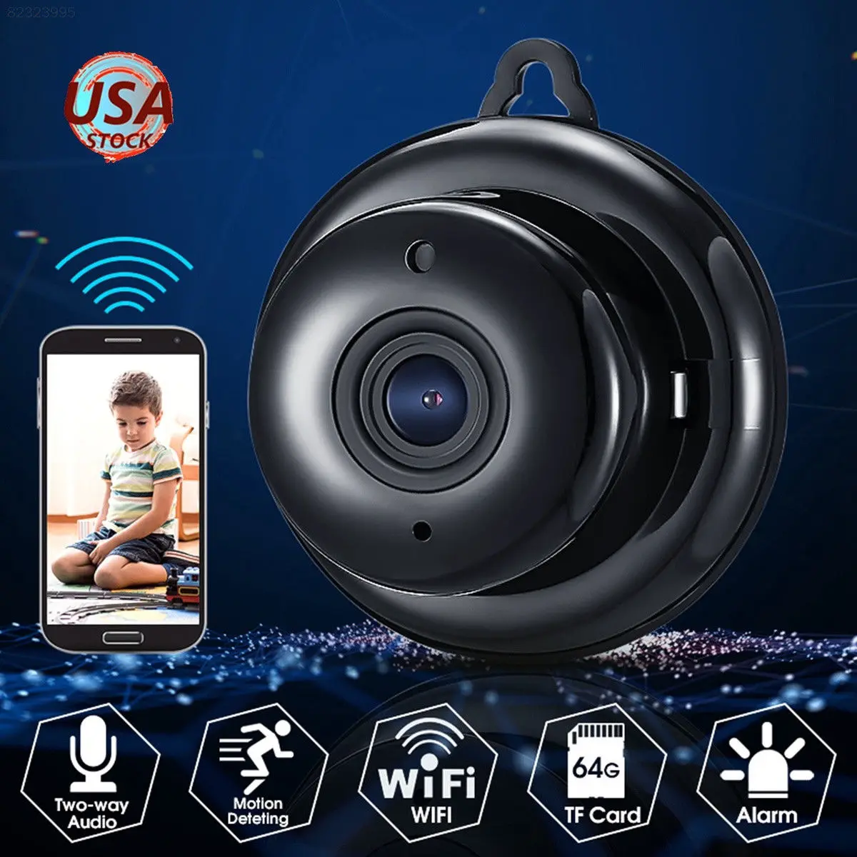 Экшн камера с Wi Fi подключением Камера 1080P HD ИК Ночное видение домашняя ip