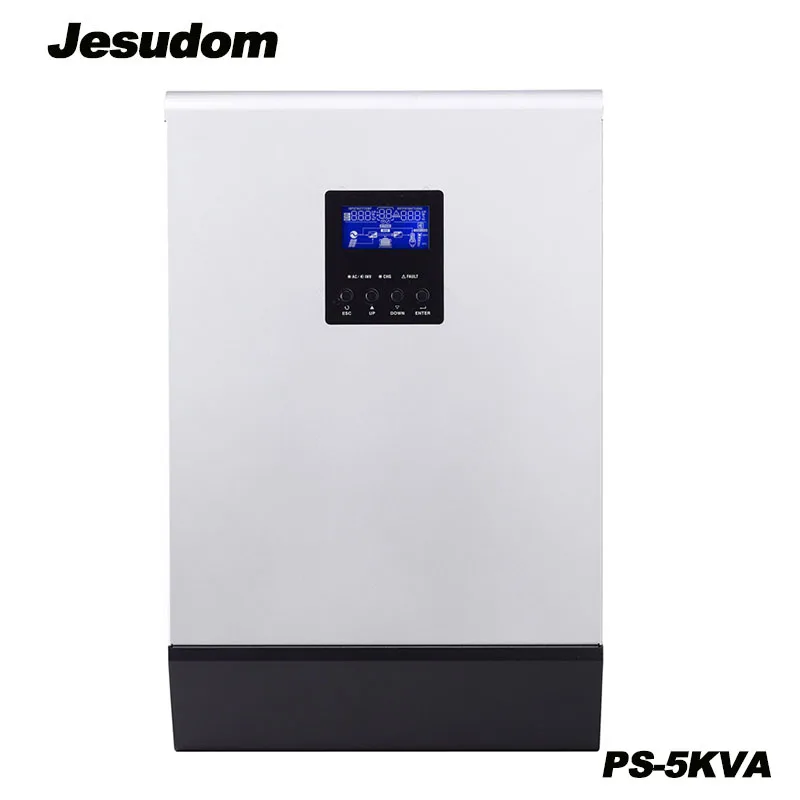 10 кВА/8 кВт Солнечный чистый синусоидальный инвертор Встроенный 2 шт 48V50A ШИМ Солнечный контроллер с AC зарядное устройство для солнечной системы питания