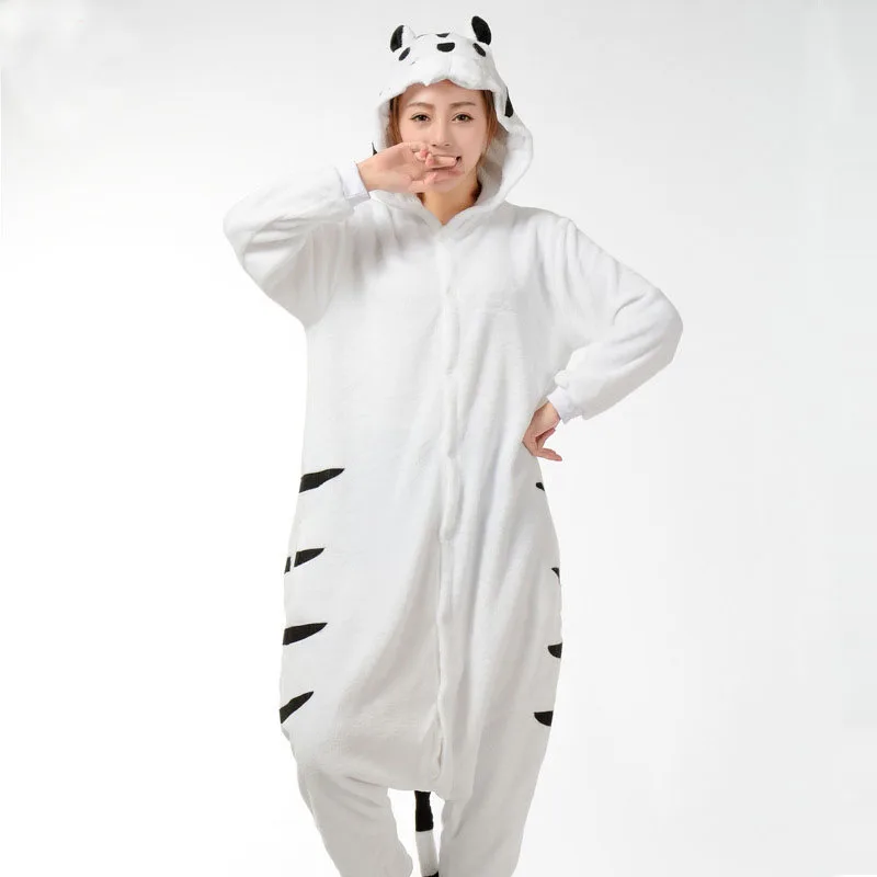 XL костюм для 120 кг животных Тигр Пижама кигуруми комбинезон пижамы взрослых