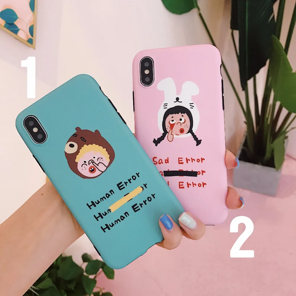 PGSD простой с милыми рисунками для влюбленных мобильный телефон оболочка iphone XS apple