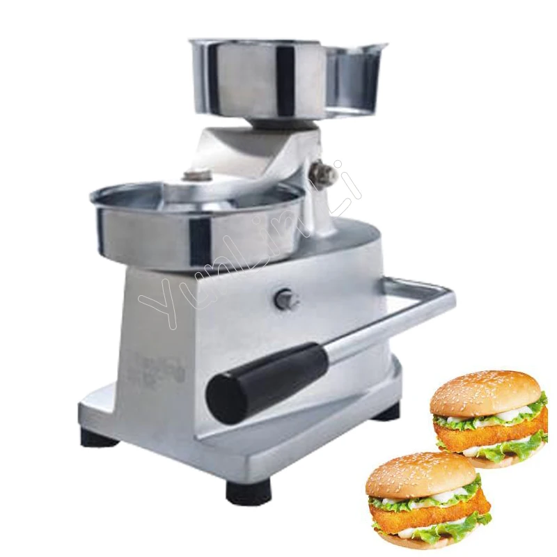 

130mm Stainless Steel Manual Hamburger Machine Burger Press Patty Maker Hamburger Mold Burger Printer
