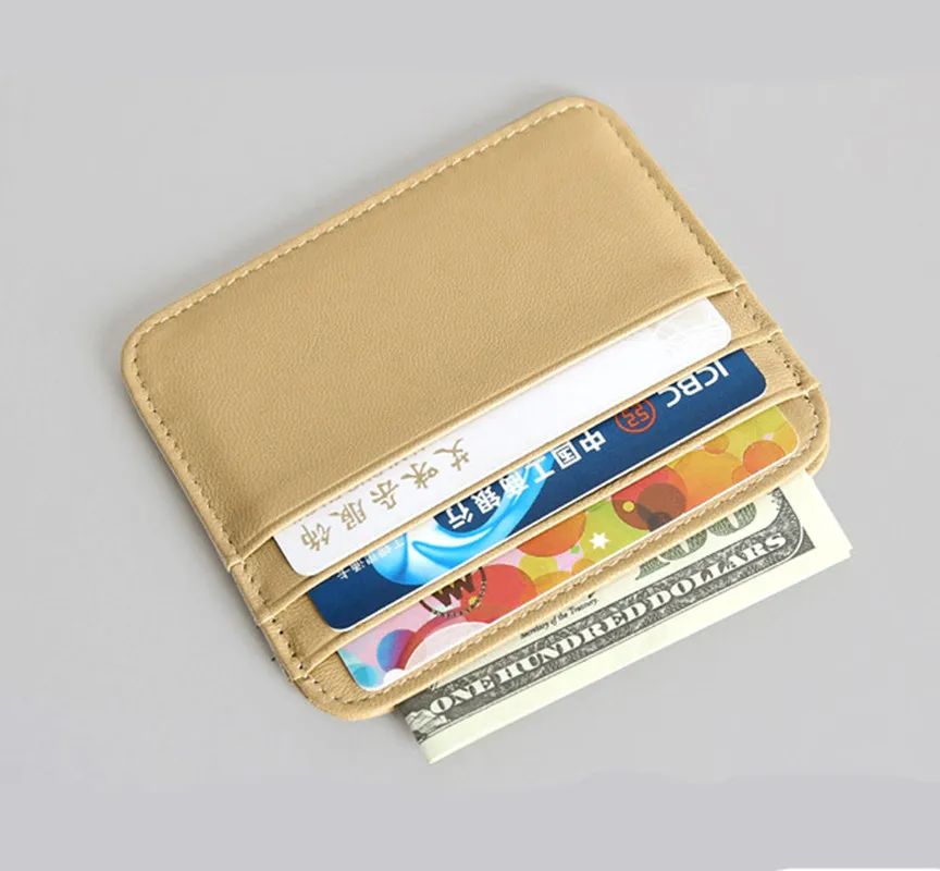 Кошелёк для кредитных идентификационных карт на магнитной застёжке для мужчин и женщин с индивидуальным дизайном из кожи "буйвол", новая коллекция 2018 года оптом.