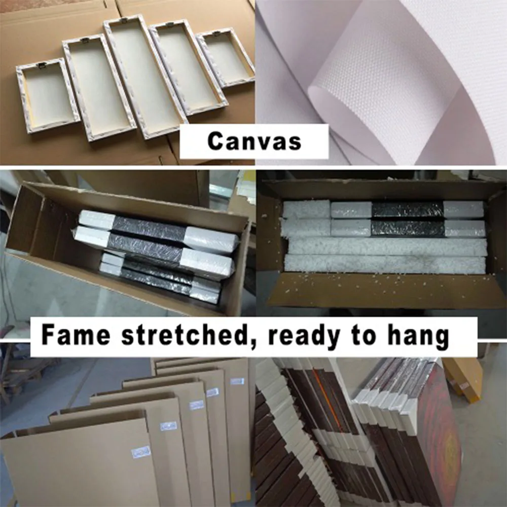 Обрамленная картина написанная в стиле модерн Печать на холсте стены искусства