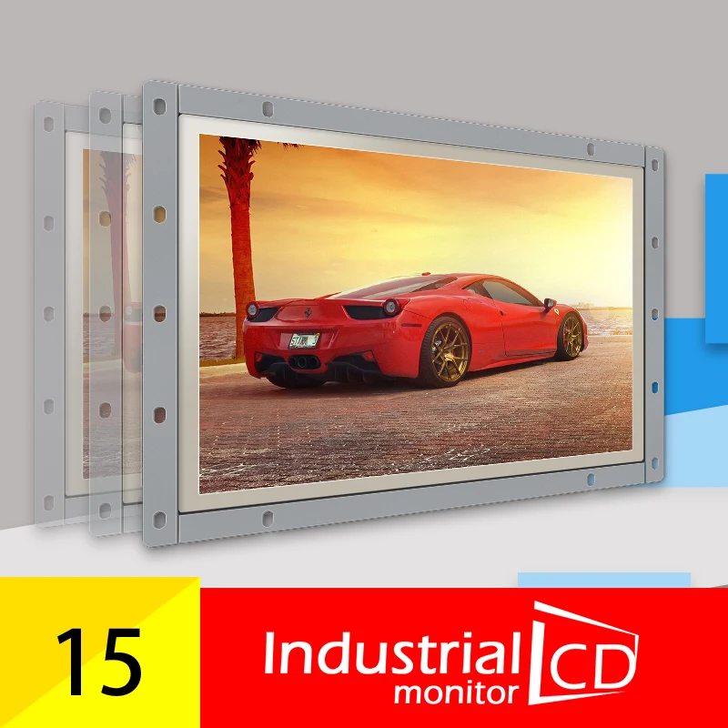 15 дюймов 4:3 монитор с открытой рамкой LCD сенсорный экран TFT компьютерный