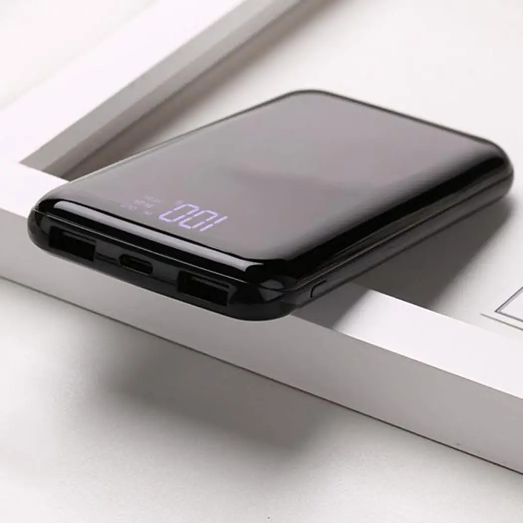 Внешний аккумулятор Type C с зеркальным аккумулятором портативная модная