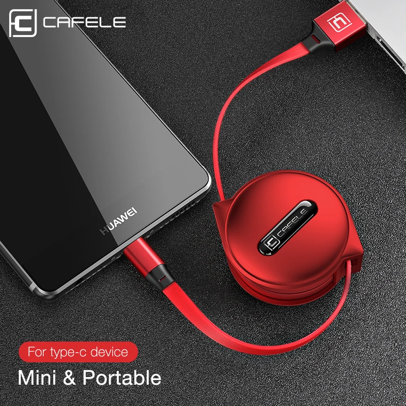 CAFELE type C зарядный кабель для huawei Honor 9 Xiaomi mi 6 5S samsung S8 Oneplus 5 ni выдвижной usb зарядки