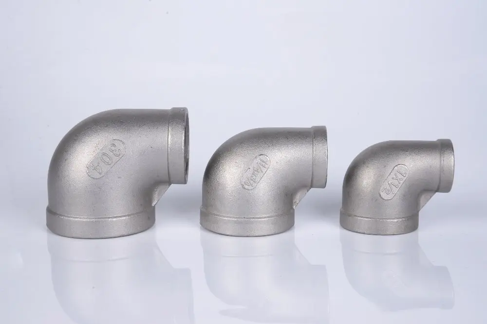 304 Stainless Steel Reducing Elbow 90 Degree 3/4&quot BSPT to 1/2&quot Thread Female x Female-Pipe Fitting | Обустройство дома