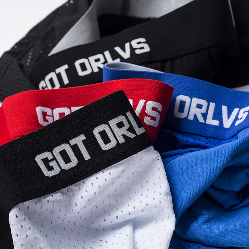 ORLVS бренд-Боксер Мужское нижнее белье мужские шорты-боксеры Ropa Interior hombre cueca tanga