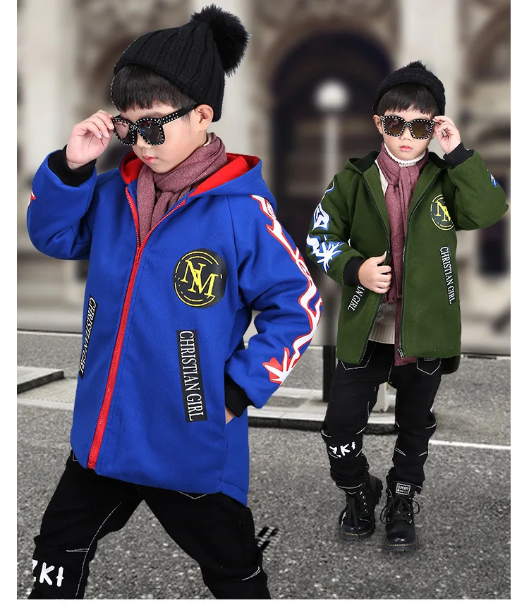 Детская одежда для мальчиков новинка 2018 года хлопковая стеганая куртка длинное