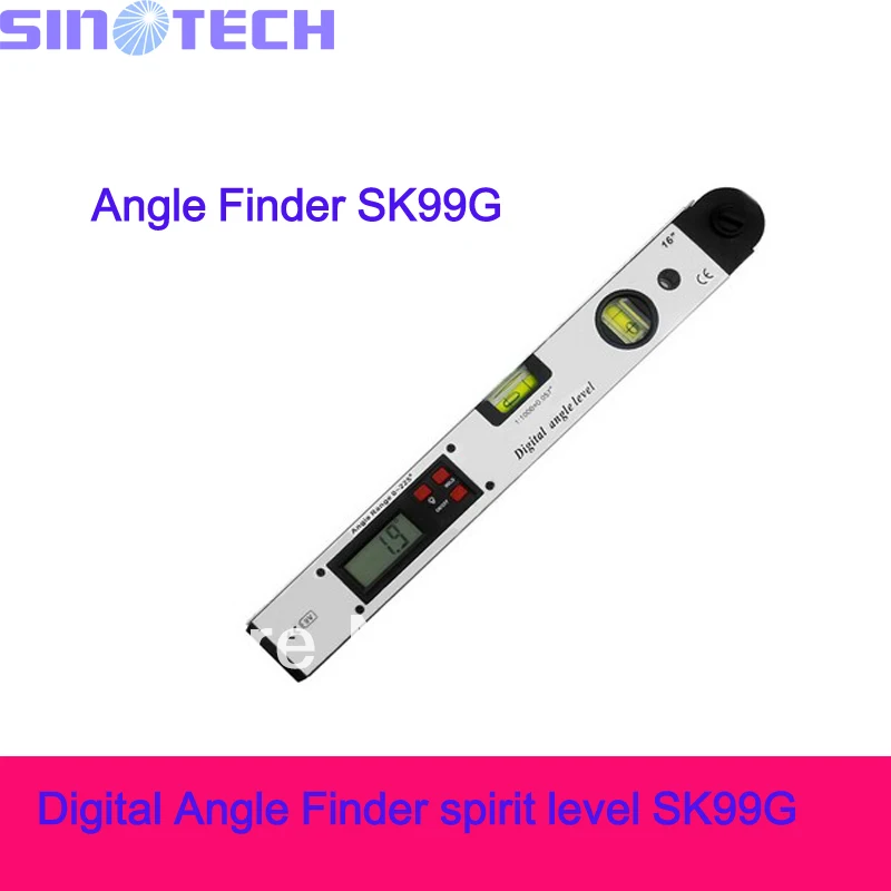 Бесплатная доставка 400 мм Цифровой Угол Finder метр транспортир Дух Уровень 0 ~ 225