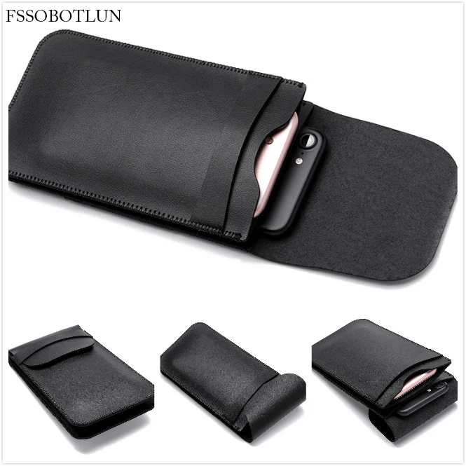 Чехол FSSOBOTLUN из микрофибры для Philips S626L/Ken Xin Da V/ Landvo MAX, универсальный, с двумя карманами, 6,0 дюйма