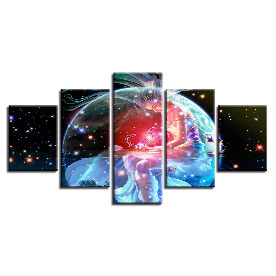 Марко арте импресión decoración dormitorio сравнению pintura 5 пьезо эскорпио Zodiaco astrologia cartel arte