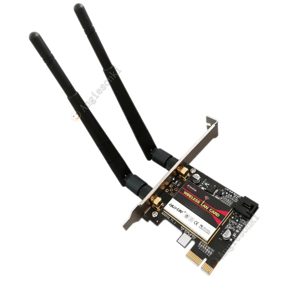 Wireless- AC 3160 Band Dual 802.11ac 433M + Bluetooth BT 4.0 PCI-E 1X 16X WIRELESS Desktop WIFI WLAN CARD for Intel 3160AC | Компьютеры и