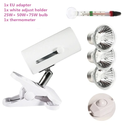 adjust white 3 lamp 25 Вт UVA& uvb лампа УФ лампа для черепах заполняющий светильник с кальцием uvb-лампа uvb 3,0 лампы для рептилий один комплект - Цвет: adjust white 3 lamp