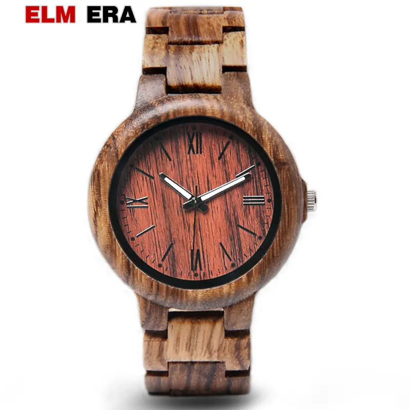 

ELMERA wood watch of men watches top brand luxury 2018 wooden watch male watch mens relogio masculino