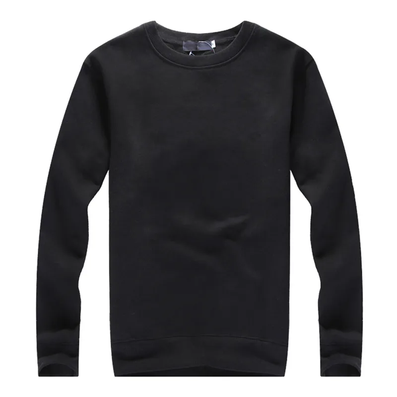 2019 Новинка Мужская Толстовка Осень Толстая Повседневная Хлопок Пуловер Флисовый