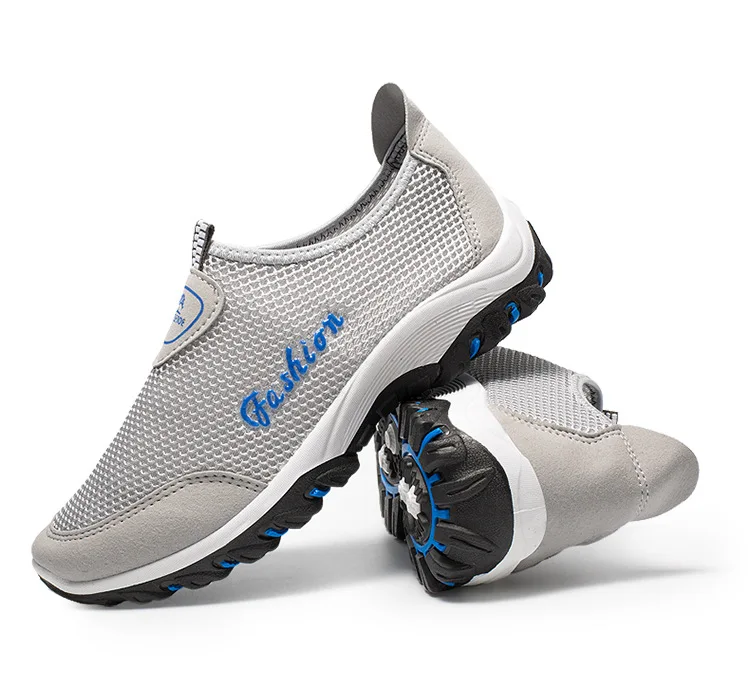 TOSJC вулканизированной Летняя обувь унисекс дышащая сетка мужские туфли