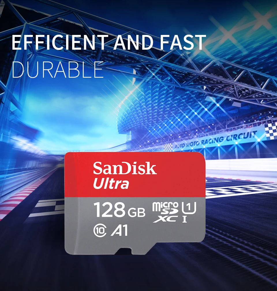 Оригинальная micro sd Карта sandisk A1 карта памяти класс 10 16 ГБ 32 ГБ SDHC tf карты cartao de memoria flash 64 Гб microsd 128 ГБ
