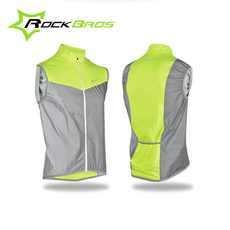 ROCKBROS жилет для велоспорта Спортивная Светоотражающая велосипедная жилетка