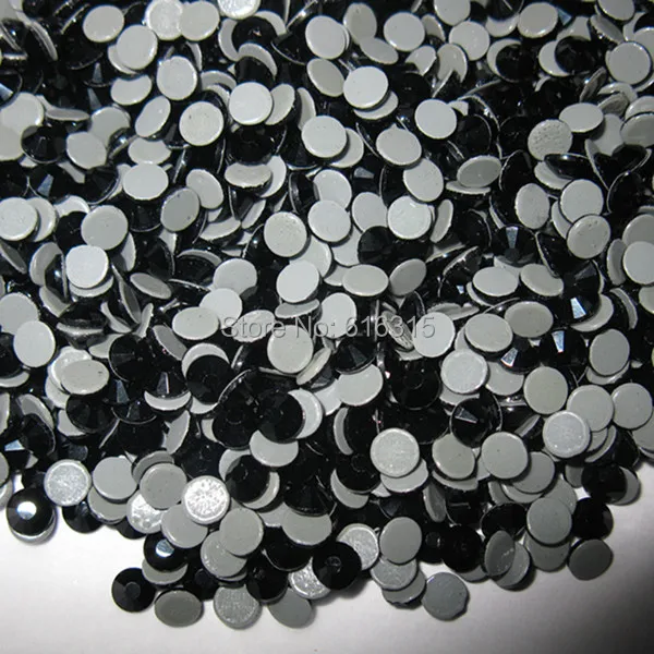 SS16 4 мм с высокоотражающим кристаллом горячей фиксации 1440 шт. в упаковке Черный