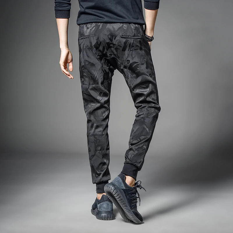 Новинка 2017 весенне-осенние стильные мужские брюки модные повседневные