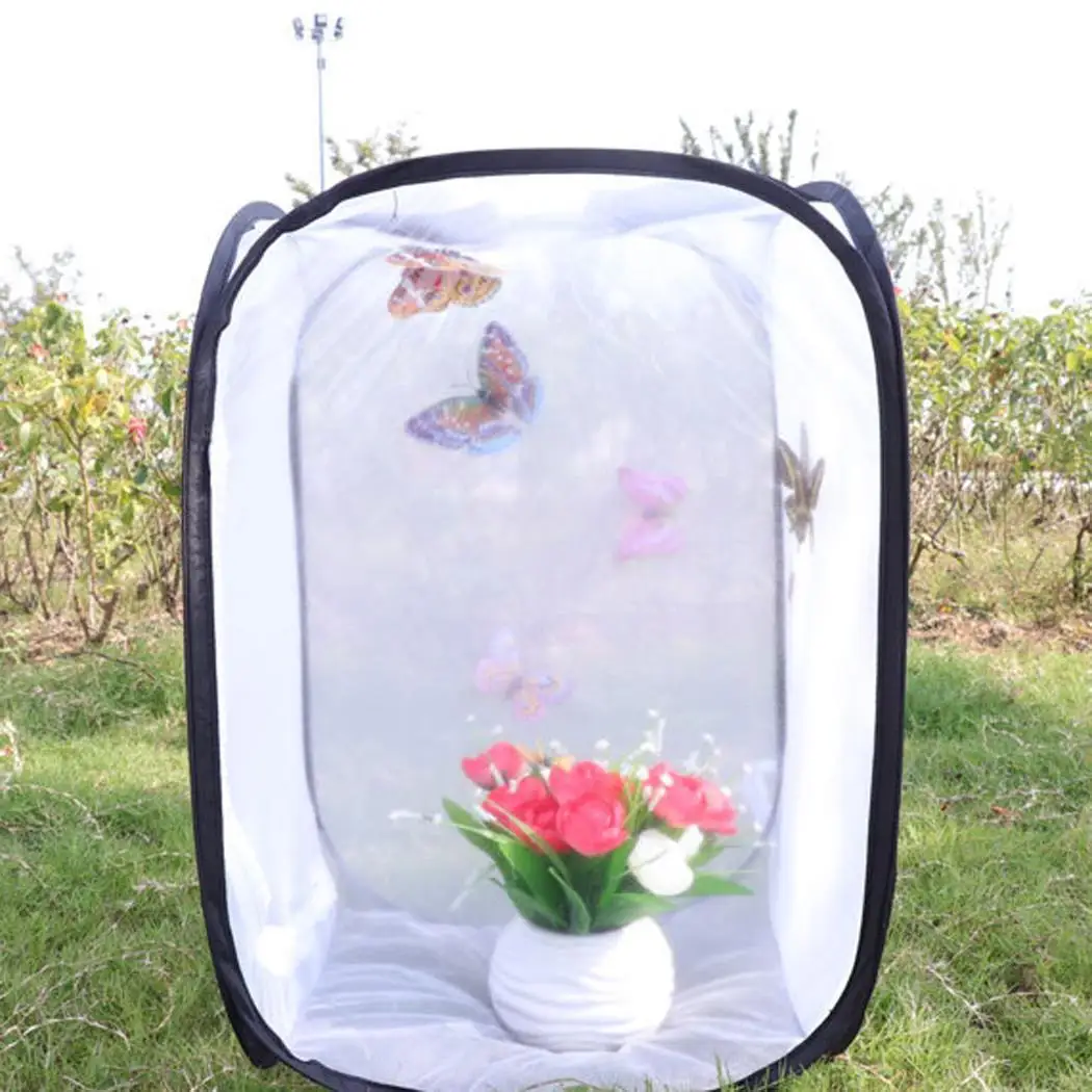 Foldable Insect Butterfly Cage Mesh Net Garden White Plant Protective Cover | Дом и сад