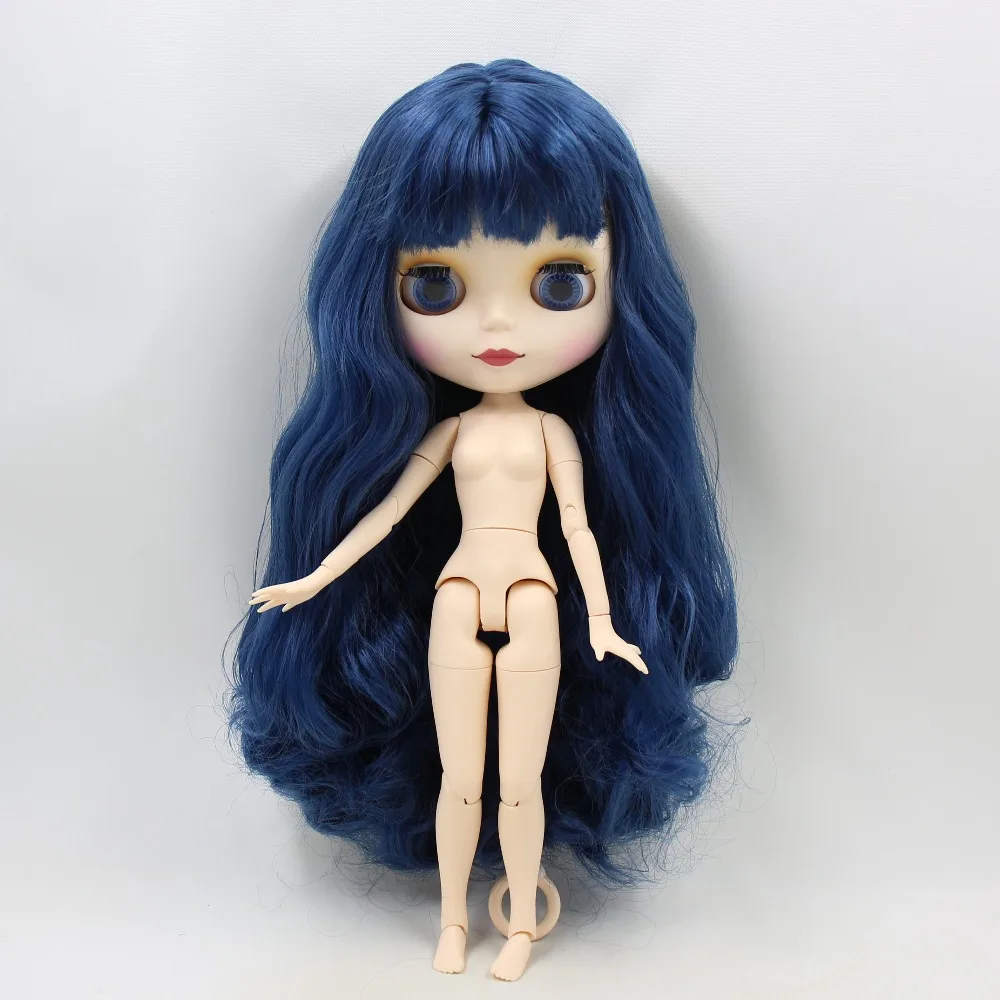 Ледяная кукла DBS Blyth 1/6 bjd синие волосы матовое лицо совместное тело белая кожа