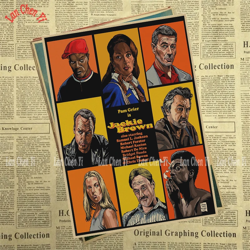 Джеки коричневый крафт бумаги Бумага принты четкое изображение живопись Бар