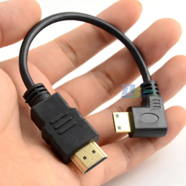 DANSPEED 1080P HDMI A F/M для вверх вниз прямоугольный к Mini HDMI Мужской кабель V1.4 ТВ кабель для 1080P HD tv