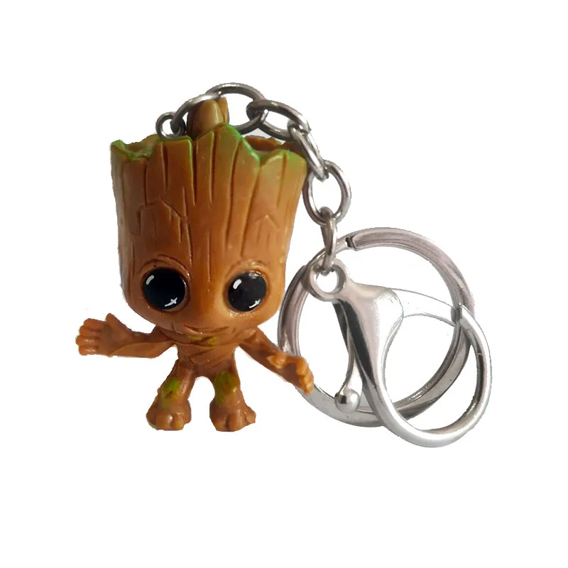 Groot брелок Фигура Мстителей кулон милый брелок для ключей автомобиля Брелки marvel модные ювелирные изделия подарок для мужчин wo мужчин детей