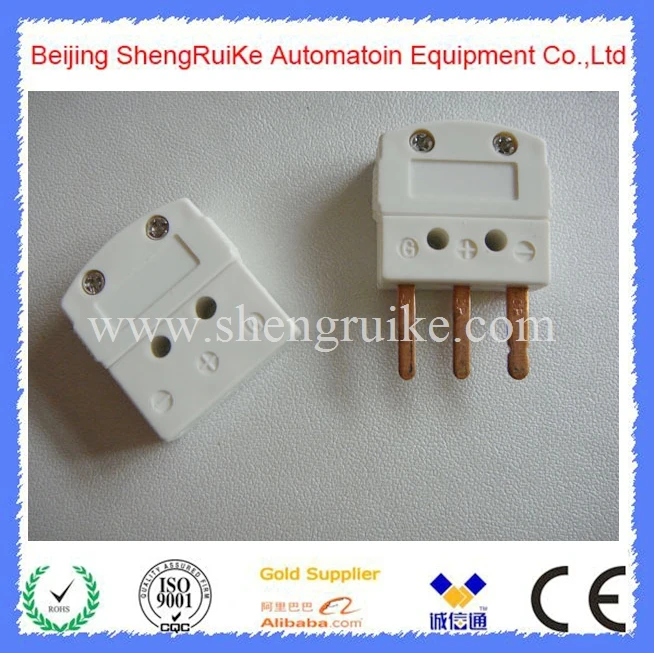 Threee Flat pin Male and Female Pt100 RTD Connector | Инструменты