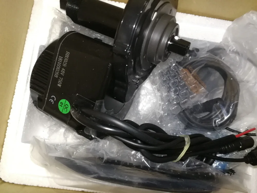 Двигатель bafang BBS02B 48 в 750 Вт Электрический велосипед конверсионный комплект