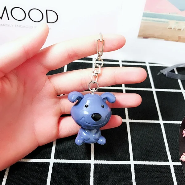 2019 Exotic Cute Silicone Bulldog Dog Key Cover Cap Keychain Women Girls Kids Ring Gift Porte Clef Chain | Украшения и аксессуары