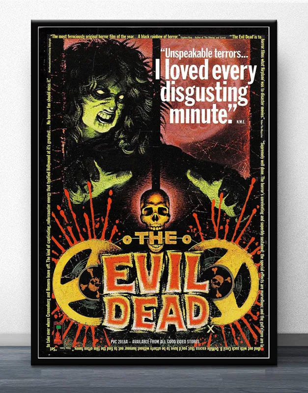 FX884 The Evil Dead ASH VS Evil 1 2 3 действие террор фильм ТВ плакат Искусство Шелковый светильник на холсте для дома настенная печать украшения - Цвет: Зеленый