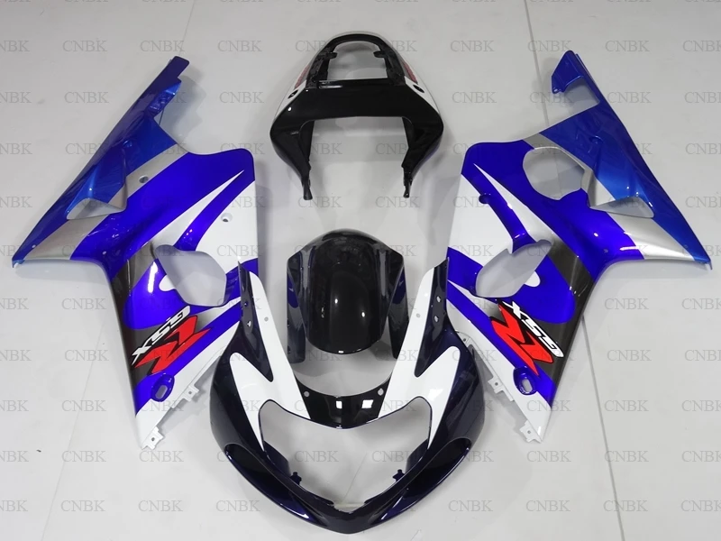 Для GSXR600 GSXR750 GSXR1000 2000 2003 K12 Обтекатели GSX R 600 750 1000 синий белый черный 01 00 обтекатель
