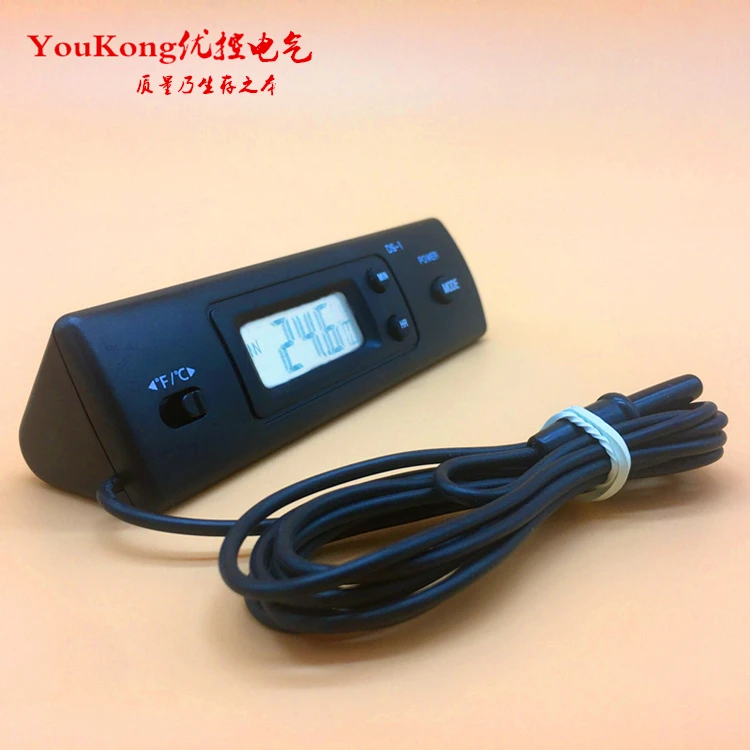 Электронный цифровой Термометр комнатный/наружный измеритель температуры часов