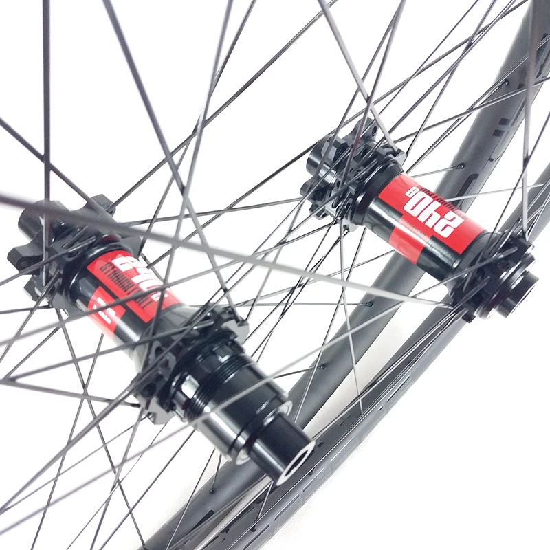 Ассиметричные прямые велосипедные колеса 1280G 29er MTB XC 30 мм 22 карбоновый диск с