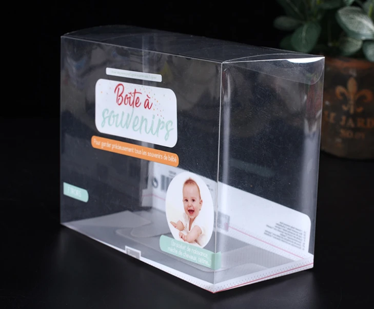 Прозрачная пластиковая цилиндрическая круглая коробка с принтом Pantone розничная