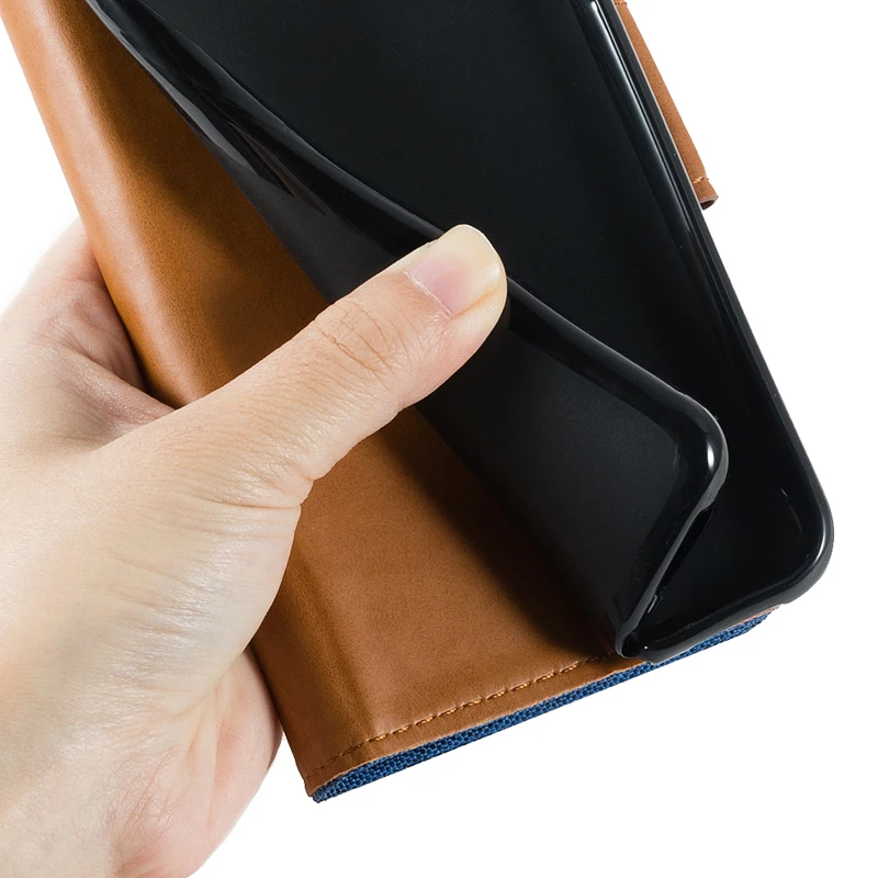 Кожаный чехол бумажник для ZTE Blade V9 Vita откидной Чехол из ТПУ и силикона задняя