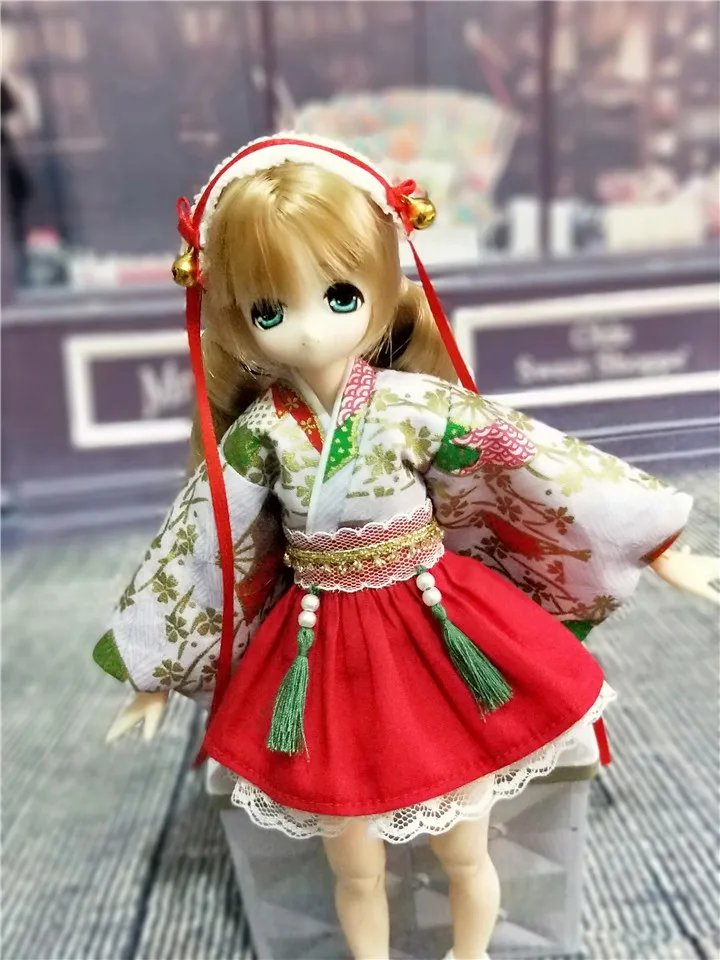 Новая Одежда для кукол модное японское кимоно с резинкой волос blyth licca ob24 1/6